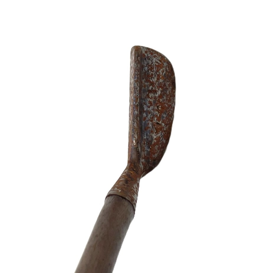 Rare W. Gibson, Kinghorn - Flat Shafted Medium Lie Putter - c.1910