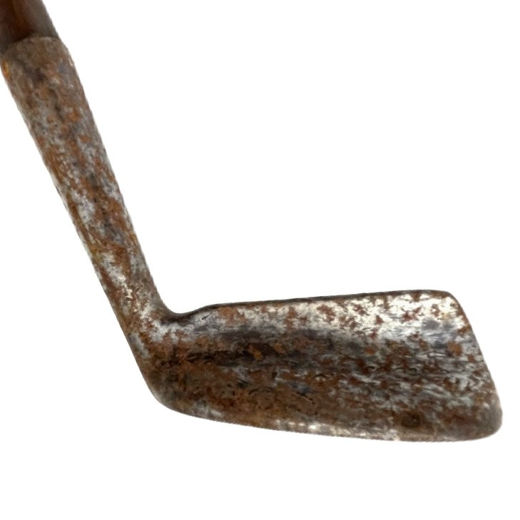 Rare W. Gibson, Kinghorn - Flat Shafted Medium Lie Putter - c.1910