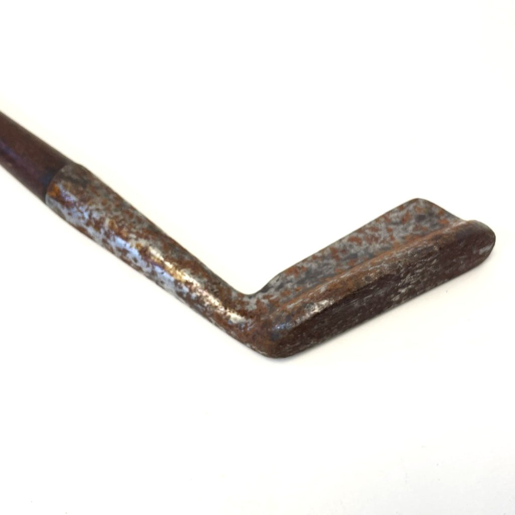 Rare W. Gibson, Kinghorn - Flat Shafted Medium Lie Putter - c.1910