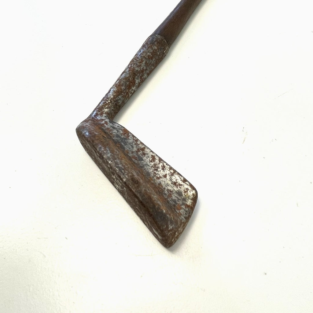 Rare W. Gibson, Kinghorn - Flat Shafted Medium Lie Putter - c.1910