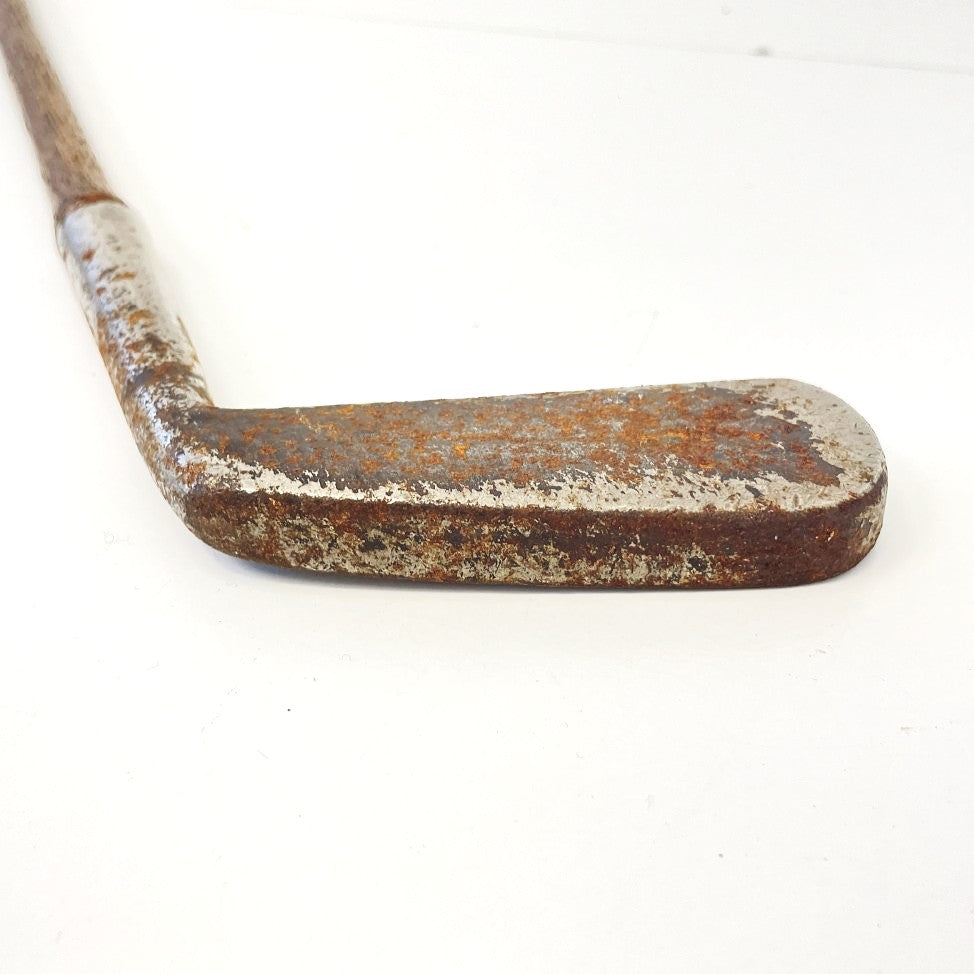 Scored Face Hickory Shafted Putter - c.1920