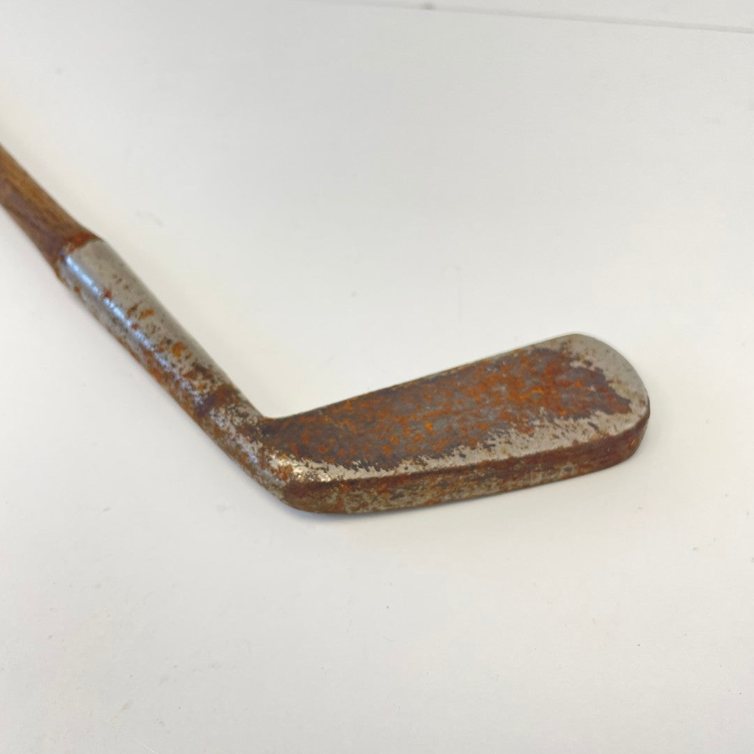 Scored Face Hickory Shafted Putter - c.1920