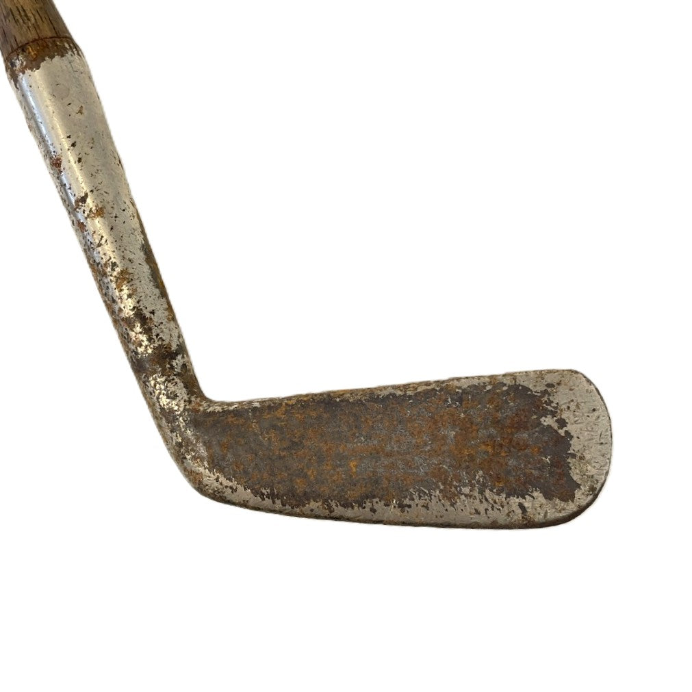 Scored Face Hickory Shafted Putter - c.1920