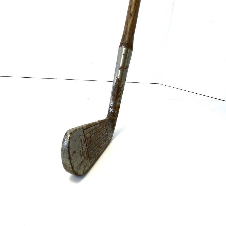 Scored Face Hickory Shafted Putter - c.1920