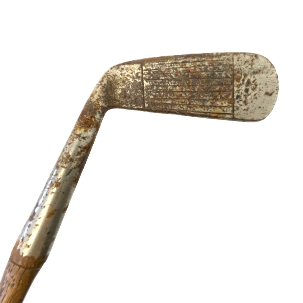 Scored Face Hickory Shafted Putter - c.1920