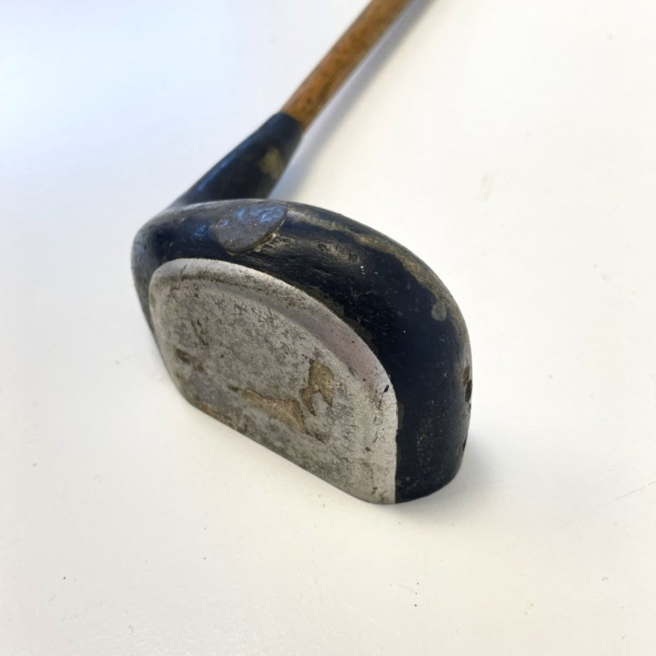 Mallet Style Hickory Shaft Putter - R/H