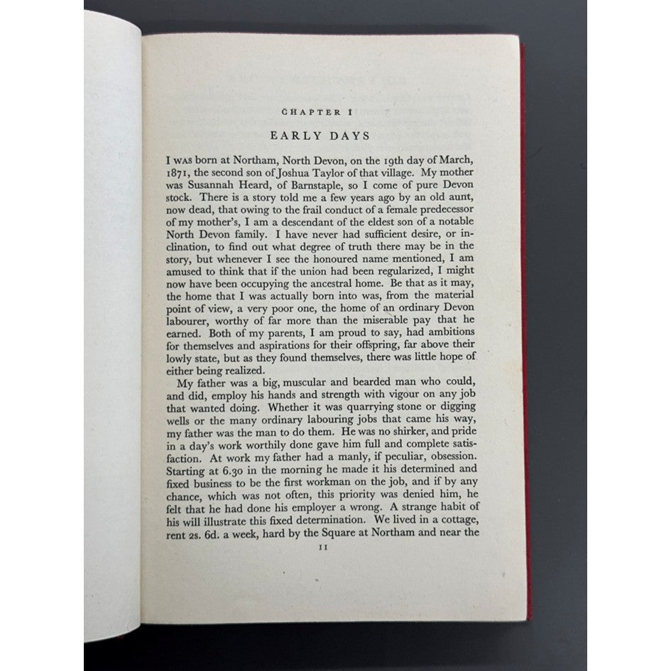 Rare 1st Edition - Golf: My Life's Work by J. H. Taylor - 1943