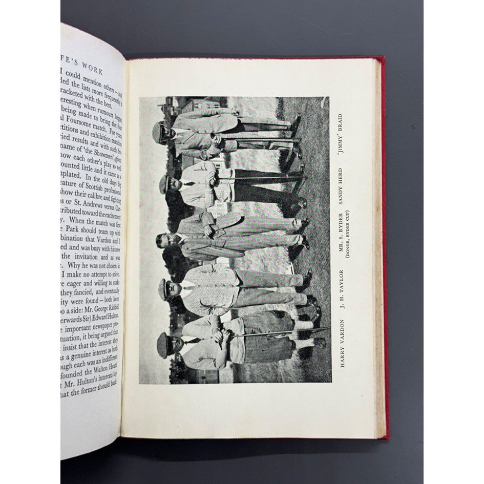 Rare 1st Edition - Golf: My Life's Work by J. H. Taylor - 1943