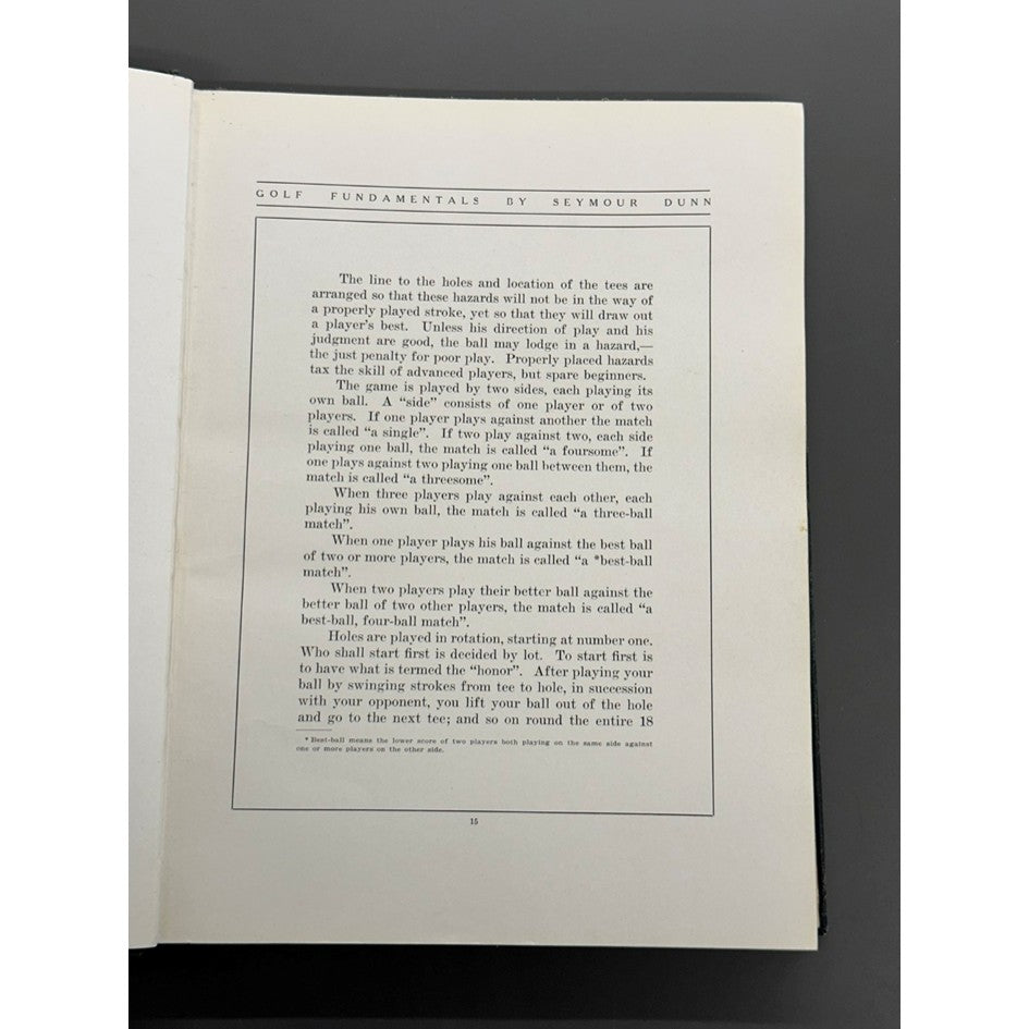 Golf Fundamentals by Seymour Dunn - 1930
