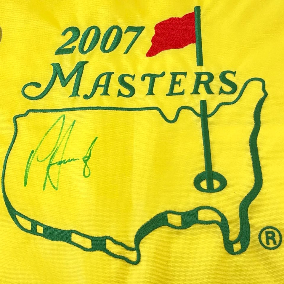 2007 Masters Tournament Pin Flag Signed by Multiple Players