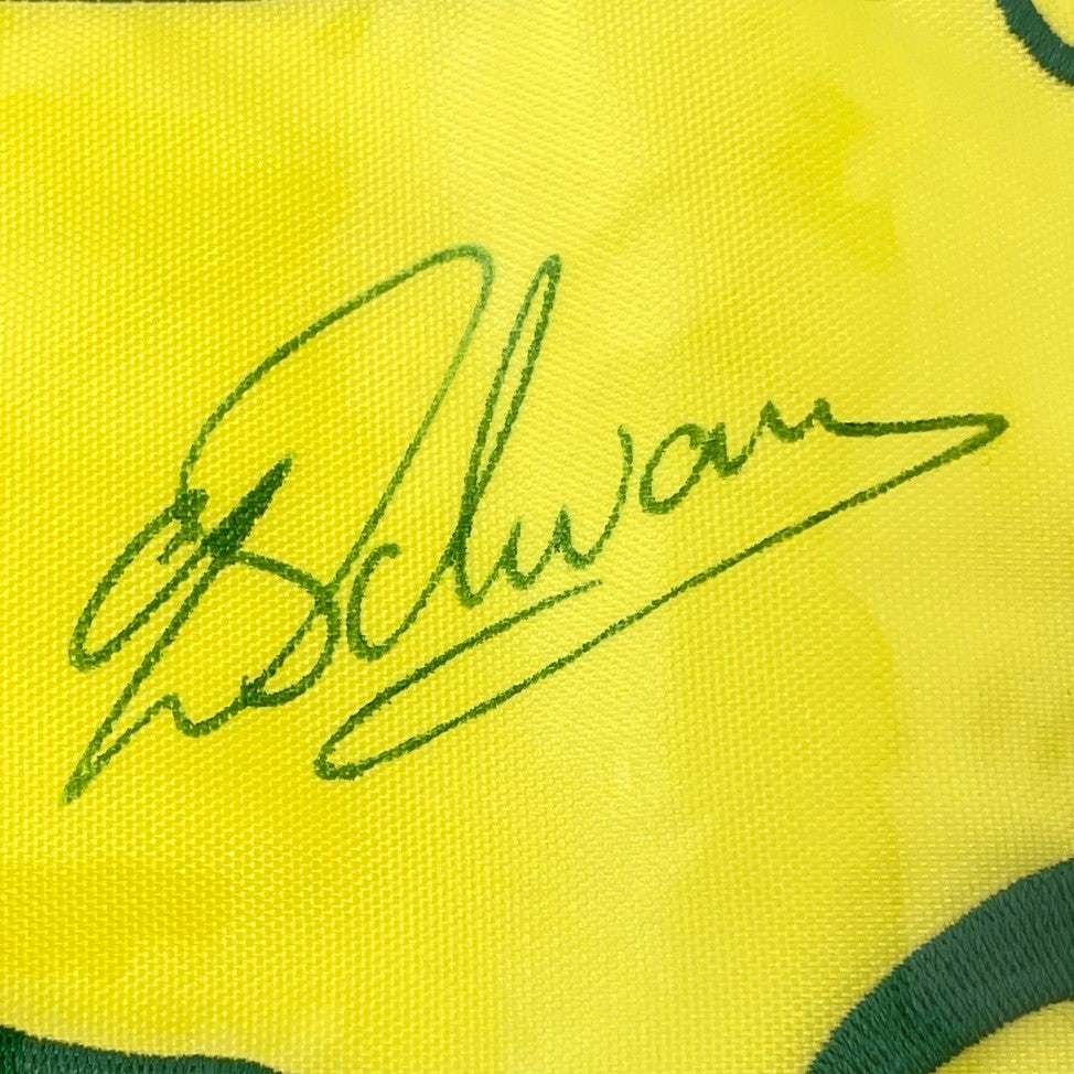 2011 Masters Tournament Pin Flag Signed by Winner Charl Schwartzel