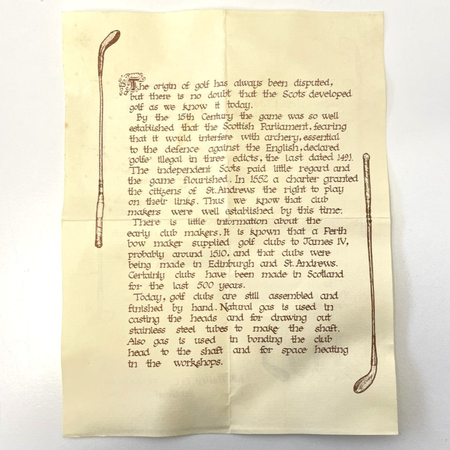 J.B. Halley & Co Ltd - Tom Auchterlonie St Andrews 1984 Open Championship Commemorative Gift Set