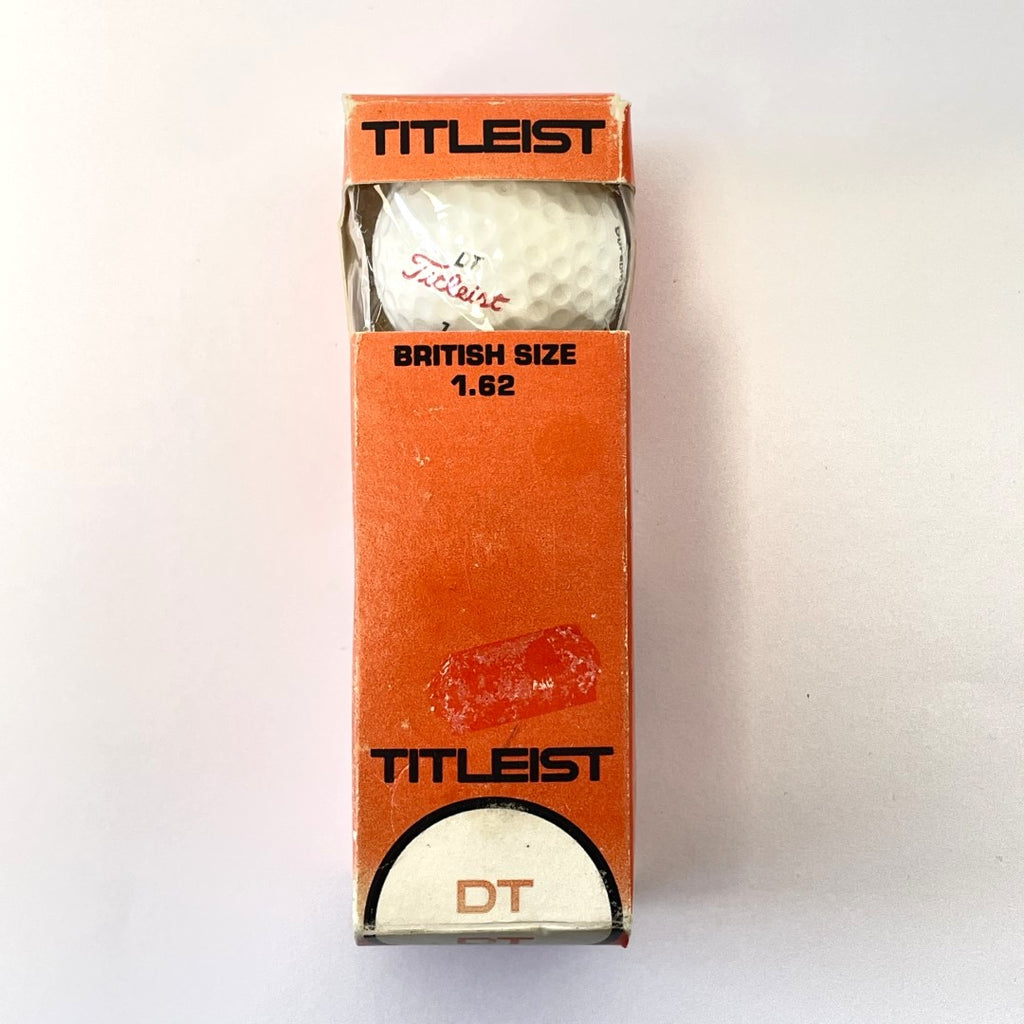 Vintage Titleist DT Golf Balls - 3 Ball Sleeve - Unused