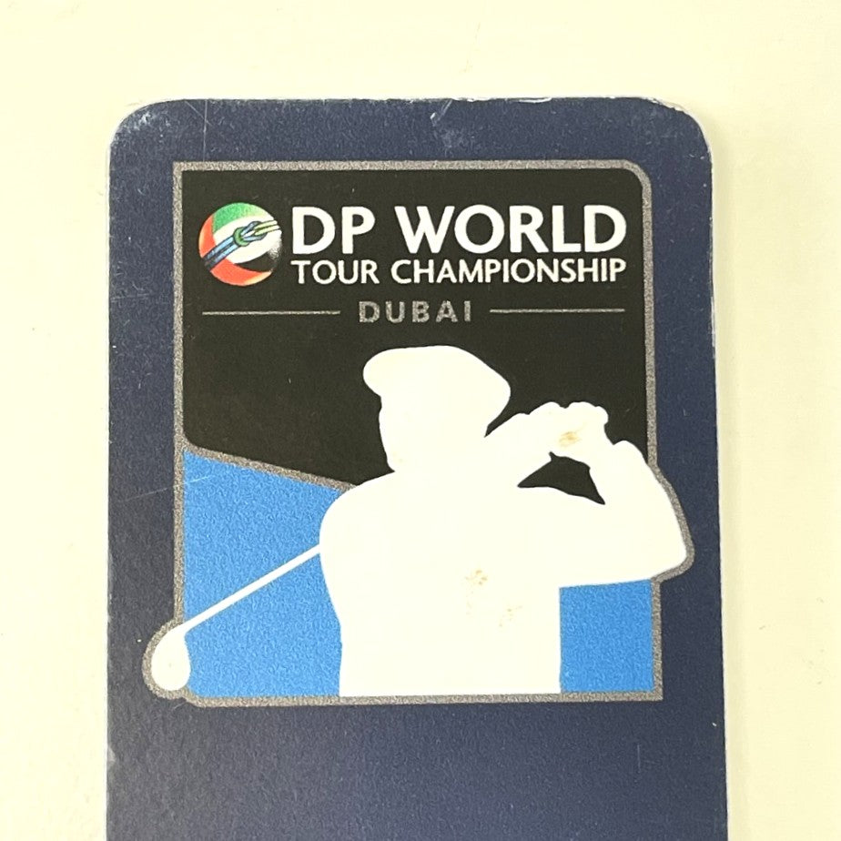 DP World Tour Championship - Tournament Used "Quiet Please" Paddle.