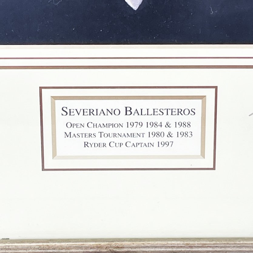 Framed Print - Severiano "Seve" Ballesteros - by Bill Waugh