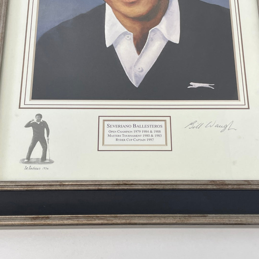 Framed Print - Severiano "Seve" Ballesteros - by Bill Waugh