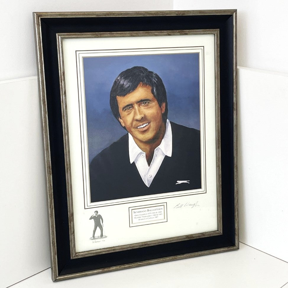 Framed Print - Severiano "Seve" Ballesteros - by Bill Waugh