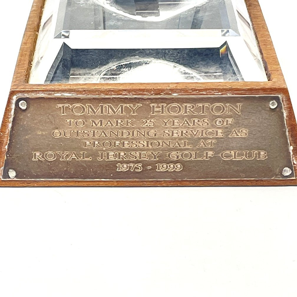 Tommy Horton - Royal Jersey Golf Club 25 Years Outstanding Service Award 1975-1999