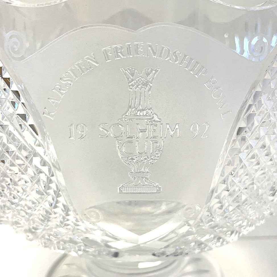 1992 Solheim Cup - 'Karsten Friendship Bowl' - Crystal Glass Bowl