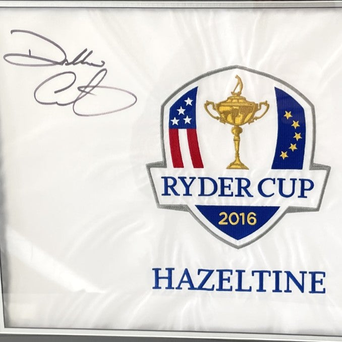 Ryder Cup 2016 Hazeltine - Framed Signed Pin Flag by European Captain Darren Clarke