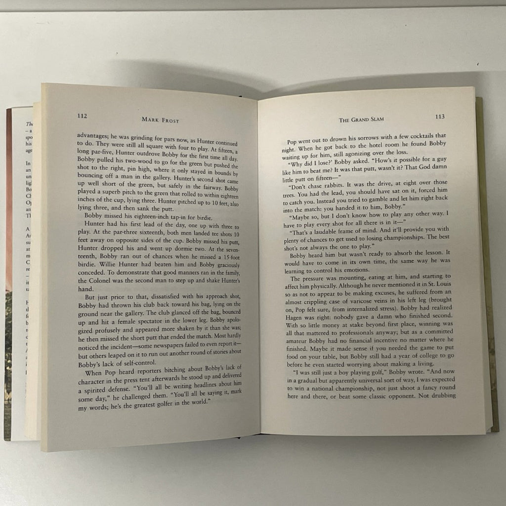 The Grand Slam: Bobby Jones, America and the Story of Golf by Mark Frost