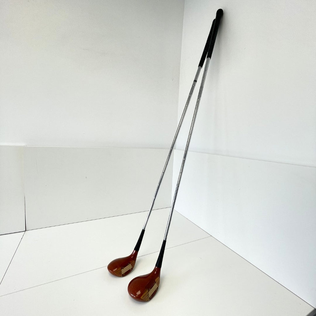 MacGregor Jack Nicklaus "845T Eye-O-Matic" Oil Hardened Persimmon Fairway Woods - 3 & 5 Wood