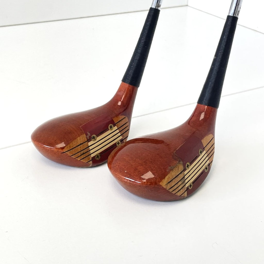 MacGregor Jack Nicklaus "845T Eye-O-Matic" Oil Hardened Persimmon Fairway Woods - 3 & 5 Wood