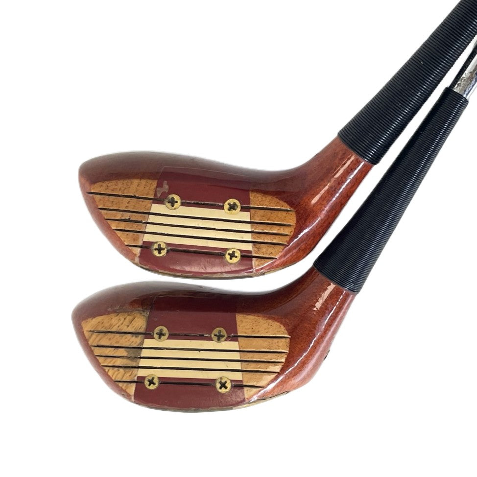 MacGregor Jack Nicklaus "845T Eye-O-Matic" Oil Hardened Persimmon Fairway Woods - 3 & 5 Wood