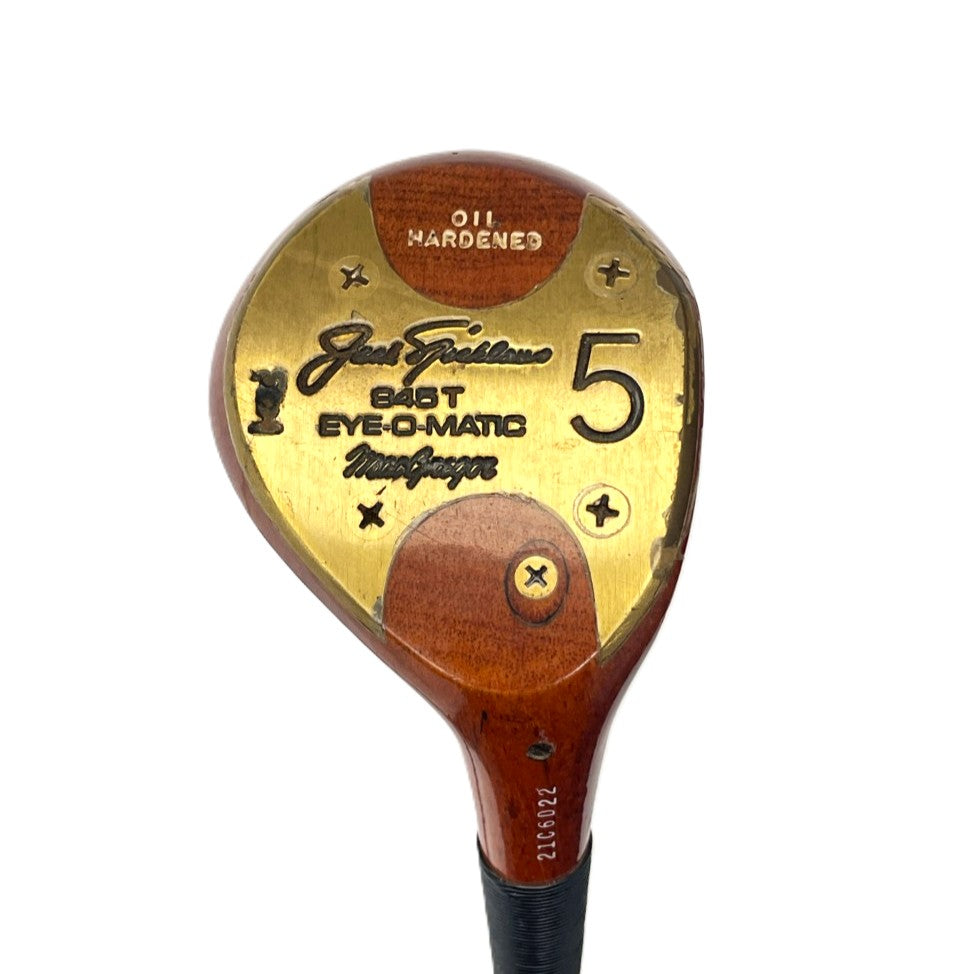 MacGregor Jack Nicklaus "845T Eye-O-Matic" Oil Hardened Persimmon Fairway Woods - 3 & 5 Wood