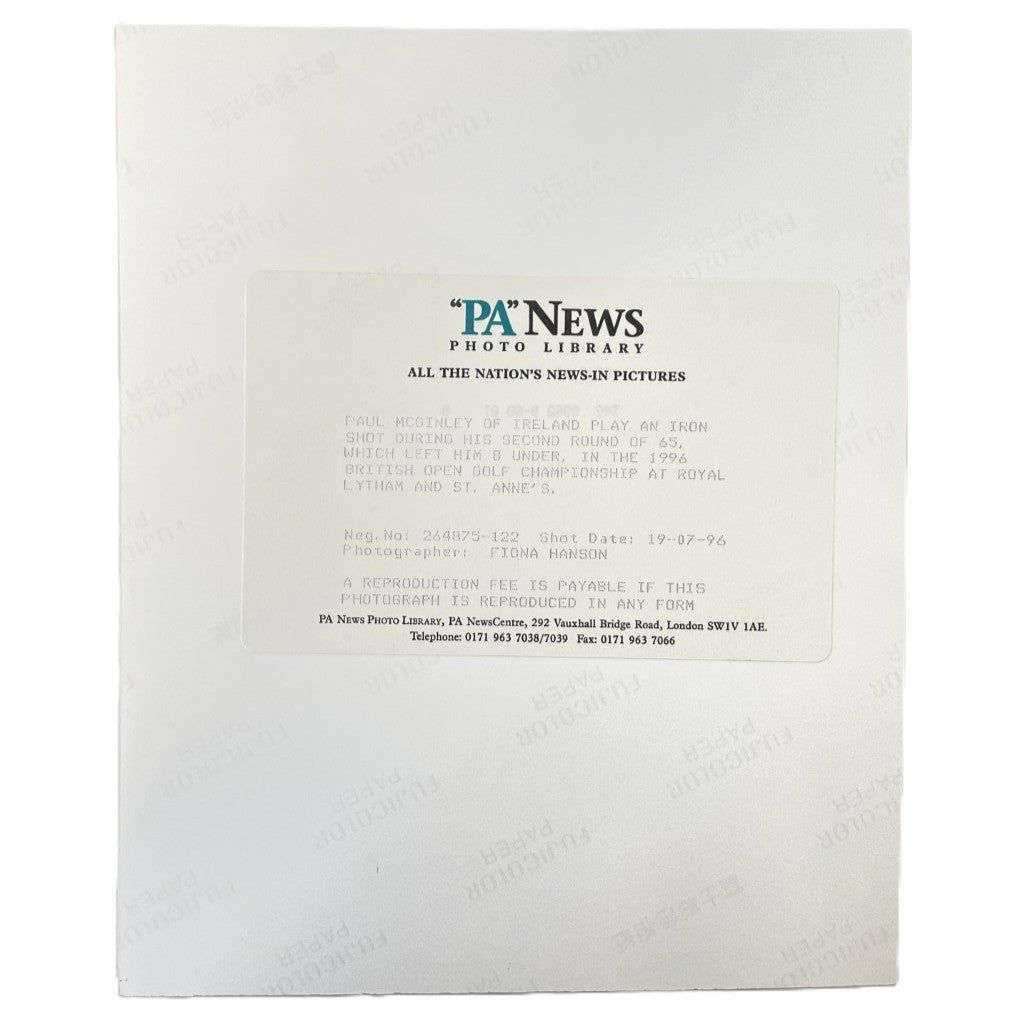 Paul McGinley - 1996 Open Championship - Royal Lytham & St Annes - 10"x8" Press Photo
