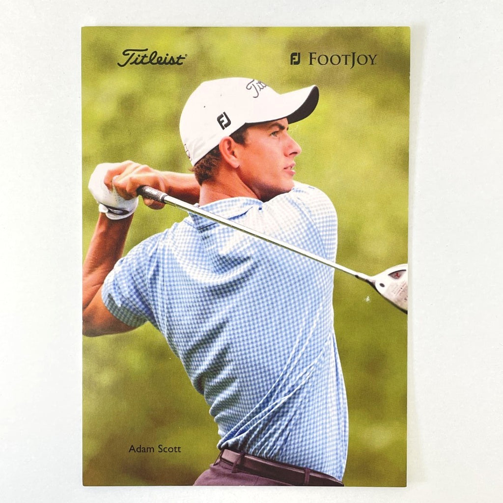 Adam Scott - Titleist Footjoy Advertising Promo Card