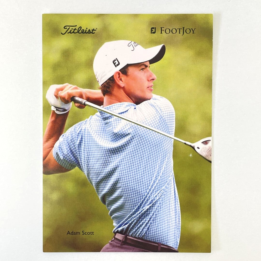 Adam Scott - Titleist Footjoy Advertising Promo Card