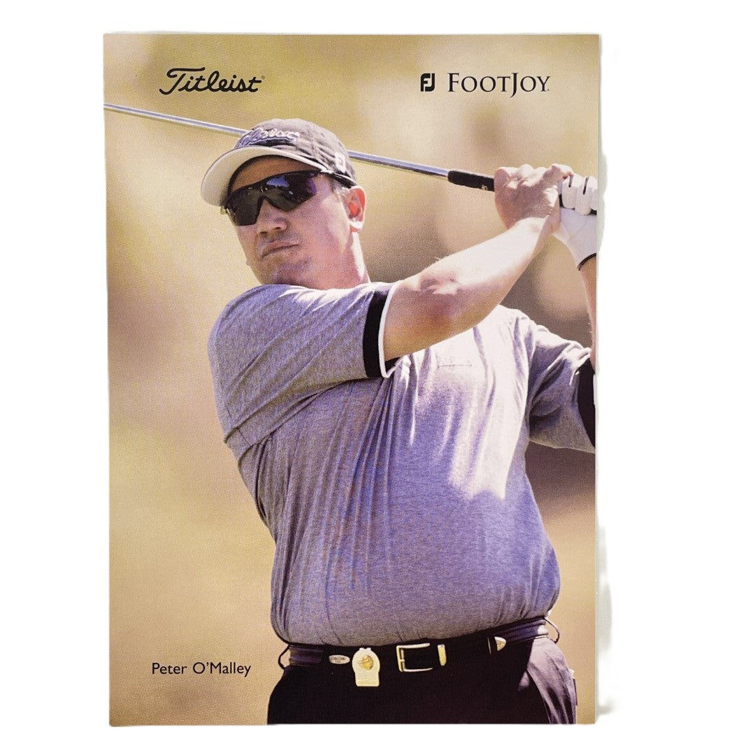 Peter O'Malley - Titleist Footjoy Advertising Promo Card