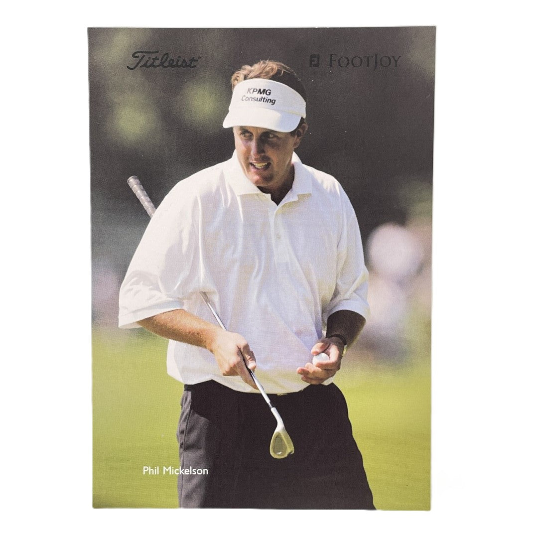Phil Mickelson - Titleist Footjoy Advertising Promo Card