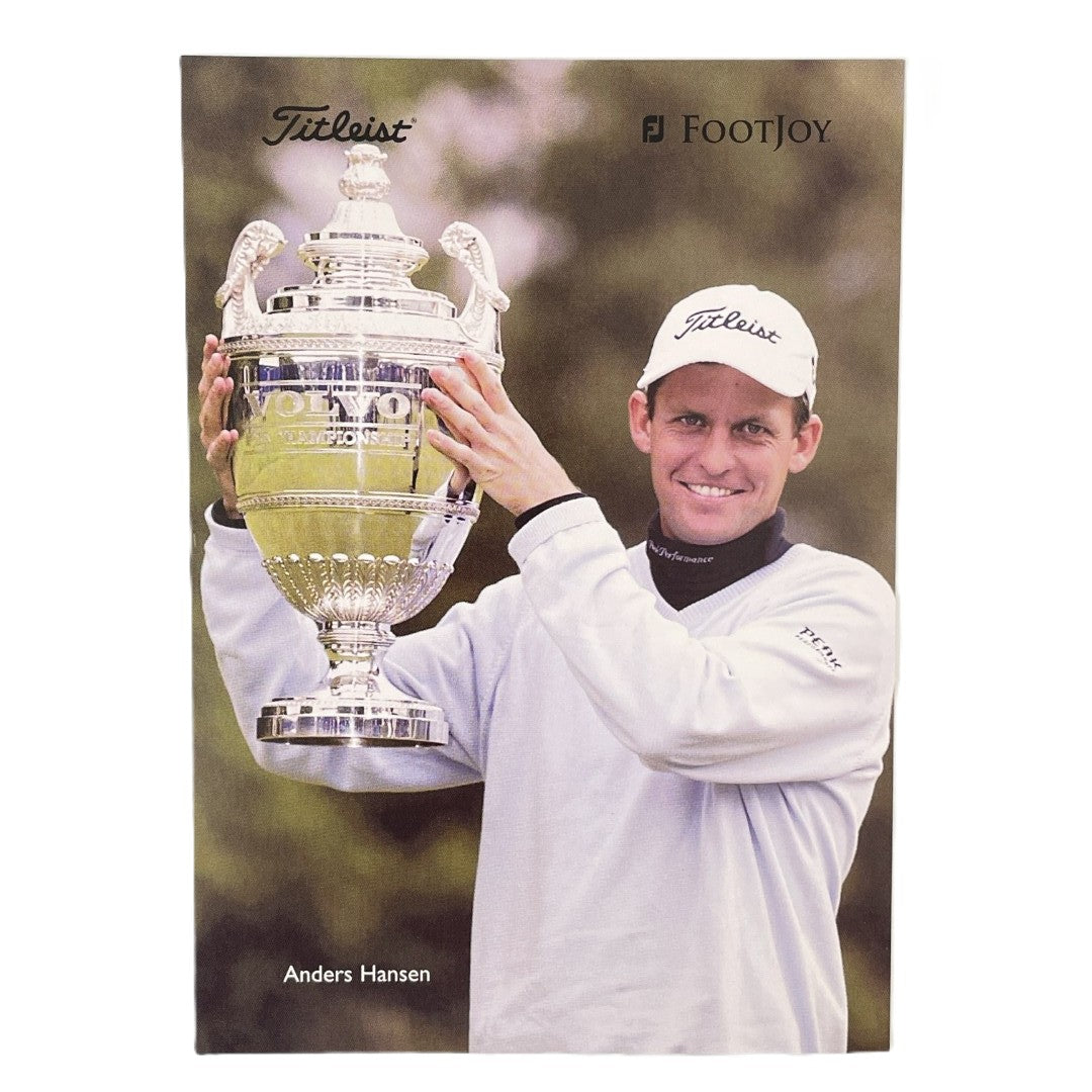 Anders Hansen - Titleist Footjoy Advertising Promo Card