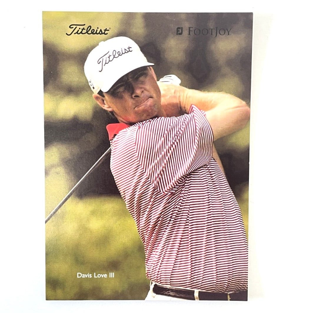 Davis Love III - Titleist Footjoy Advertising Promo Card