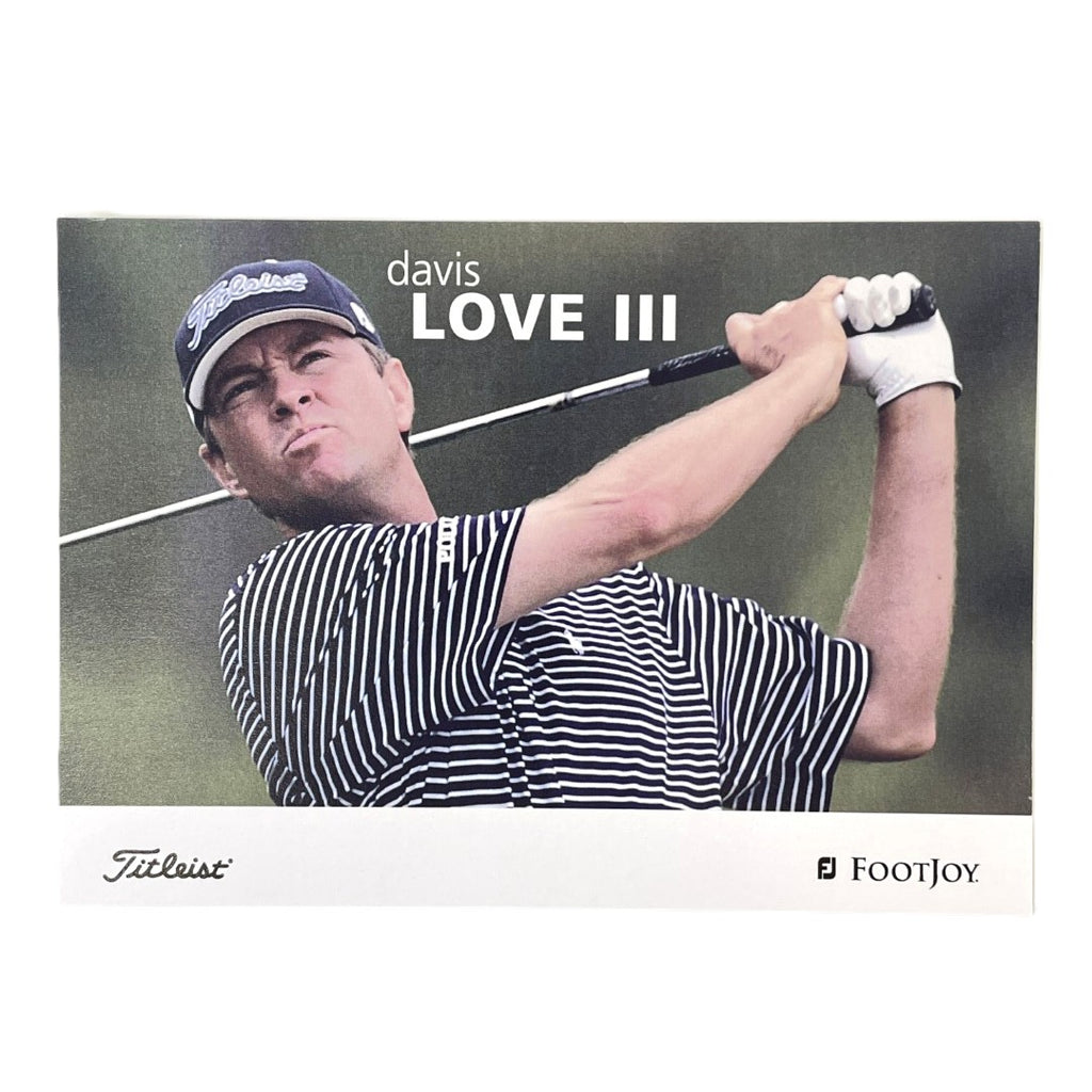 Davis Love III - Titleist Footjoy Advertising Promo Card