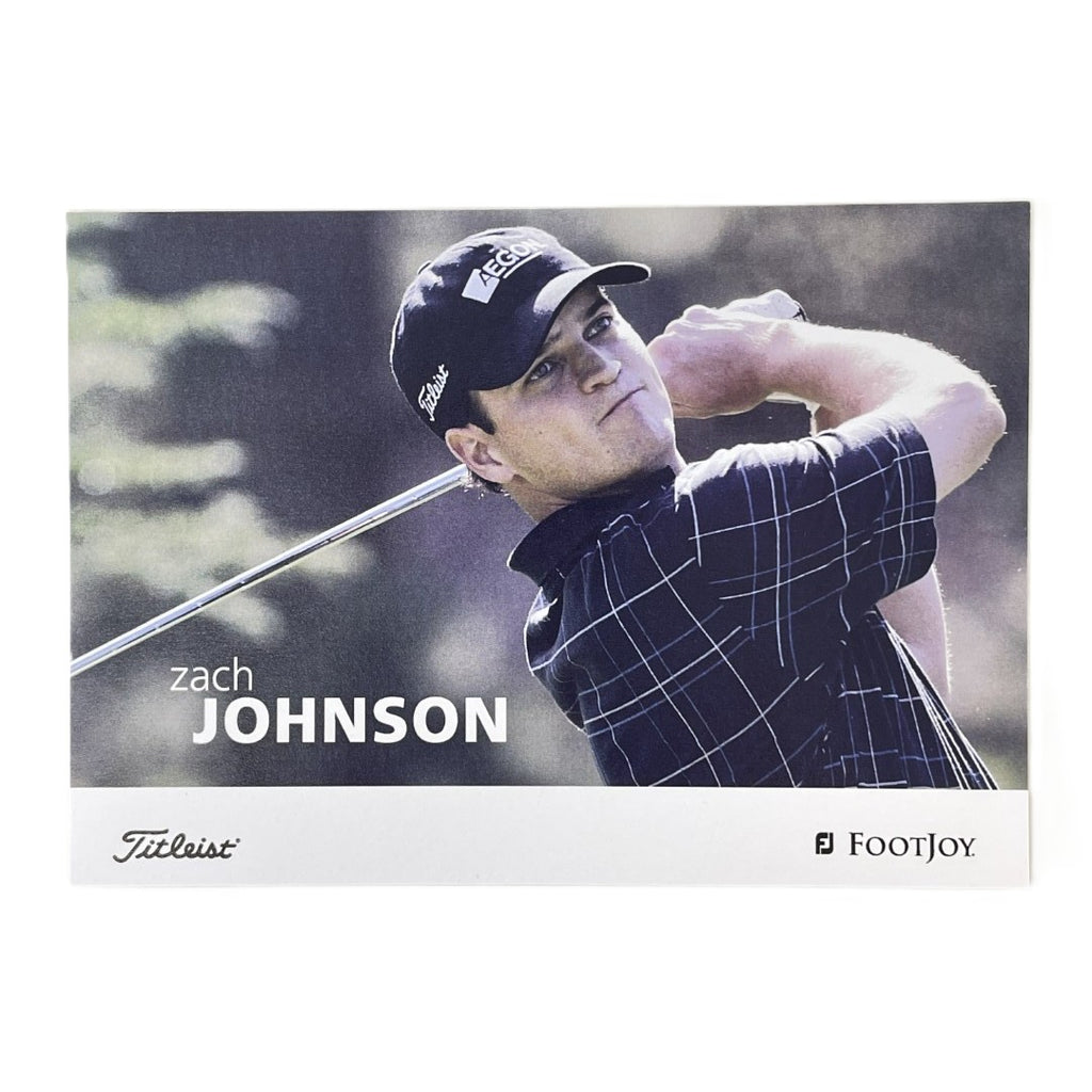 Zach Johnson - Titleist Footjoy Advertising Promo Card