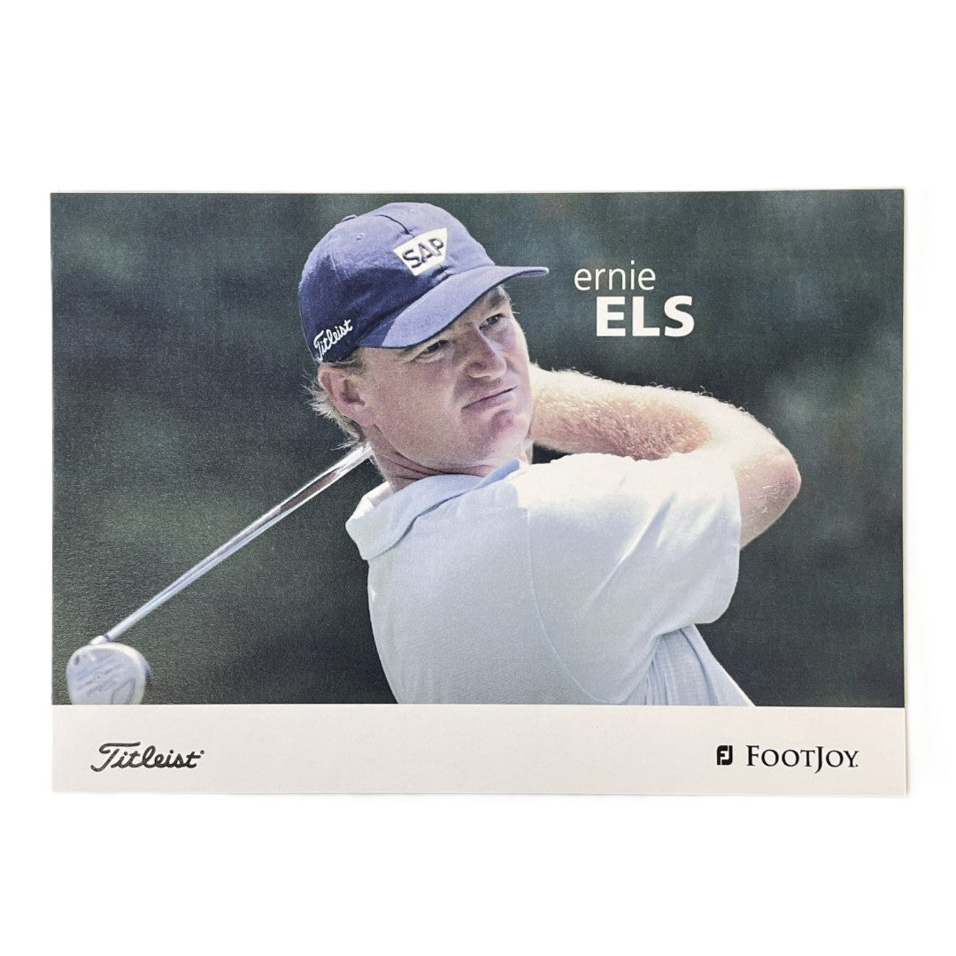 Ernie Els - Titleist Footjoy Advertising Promo Card