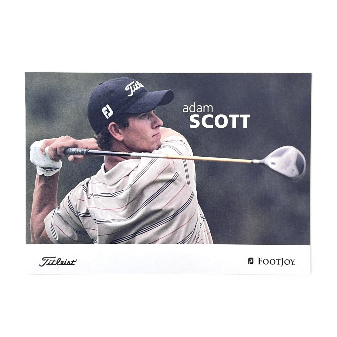 Adam Scott - Titleist Footjoy Advertising Promo Card