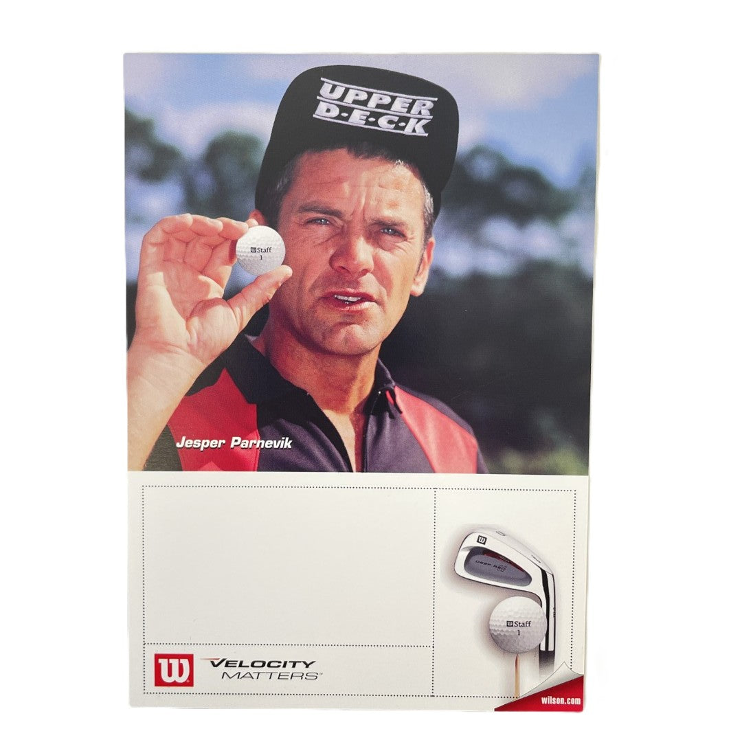 Jesper Parnevik - Wilson Advertising Promo Card