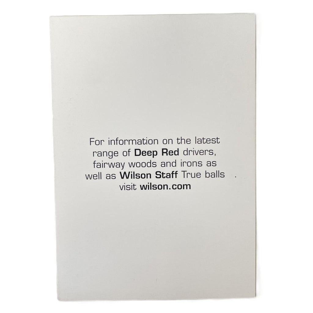 Jesper Parnevik - Wilson Advertising Promo Card