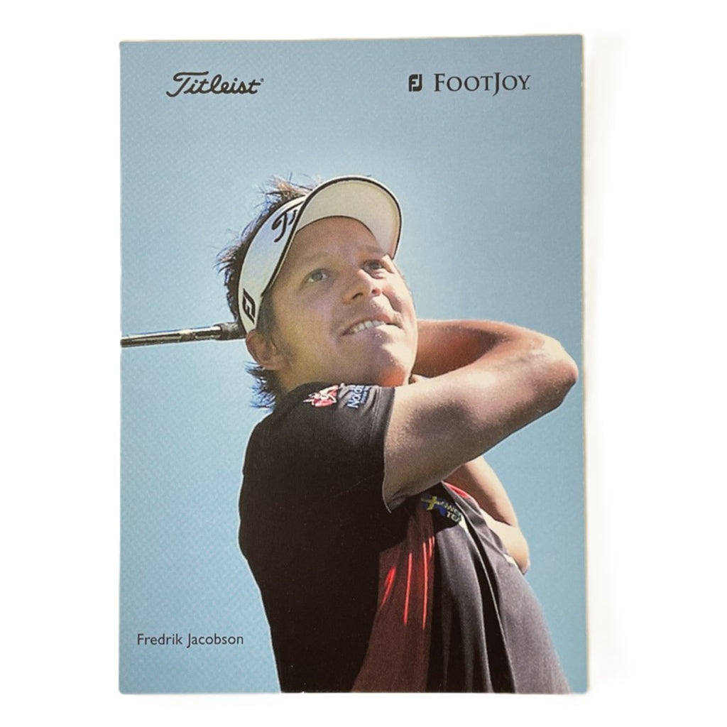 Fredrik Jacobson - Titleist Footjoy Advertising Promo Card