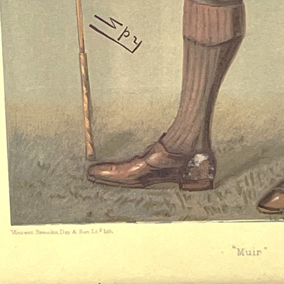 Framed print - Vanity Fair Spy Cartoon - Ward, Sir Leslie (SPY): ‘Muir-Ferguson’
