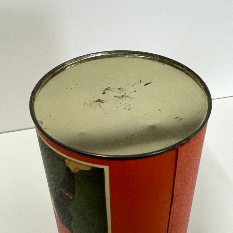 Round Vintage Tin Box - Harper's April '98