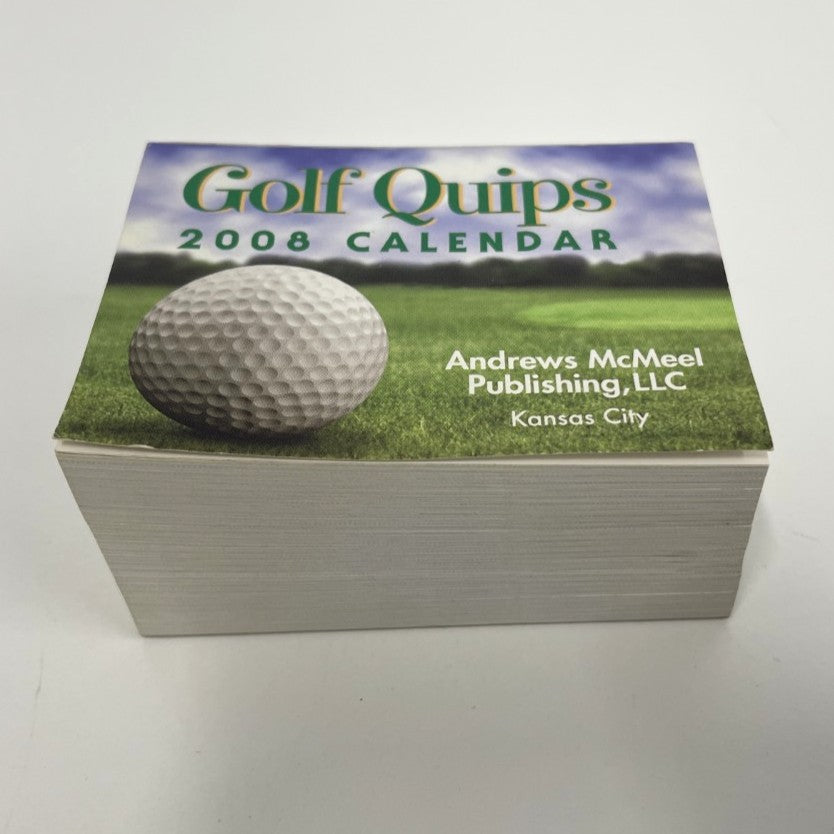 A Collection of 6 Golf Themed Novelty Desk and Wall Calendars