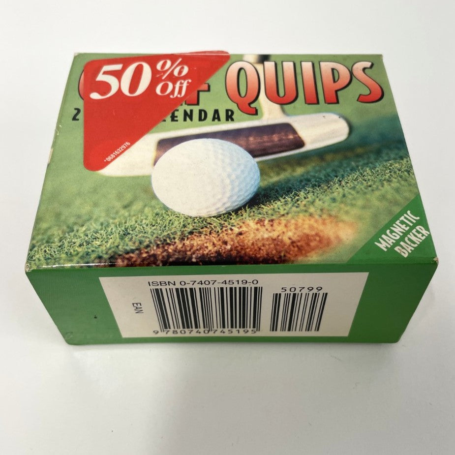 A Collection of 6 Golf Themed Novelty Desk and Wall Calendars