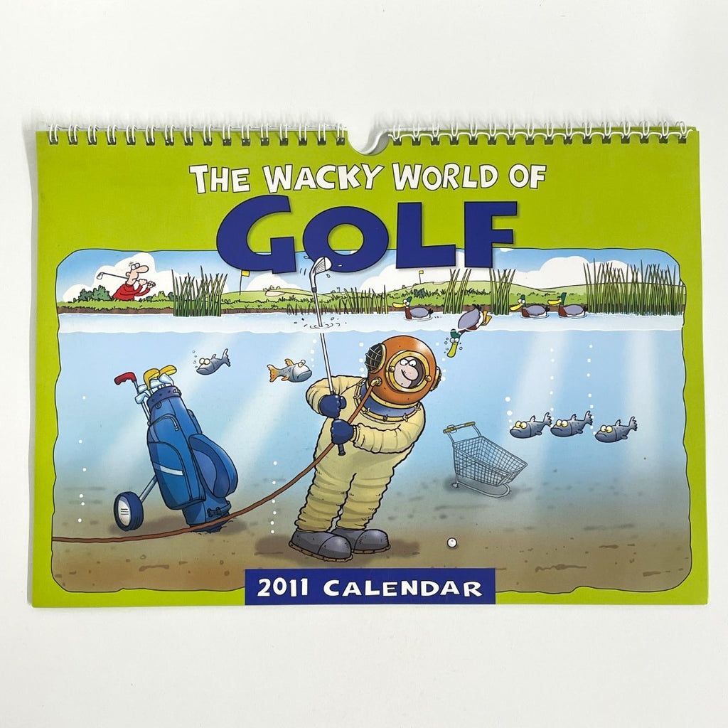 A Collection of 6 Golf Themed Novelty Desk and Wall Calendars