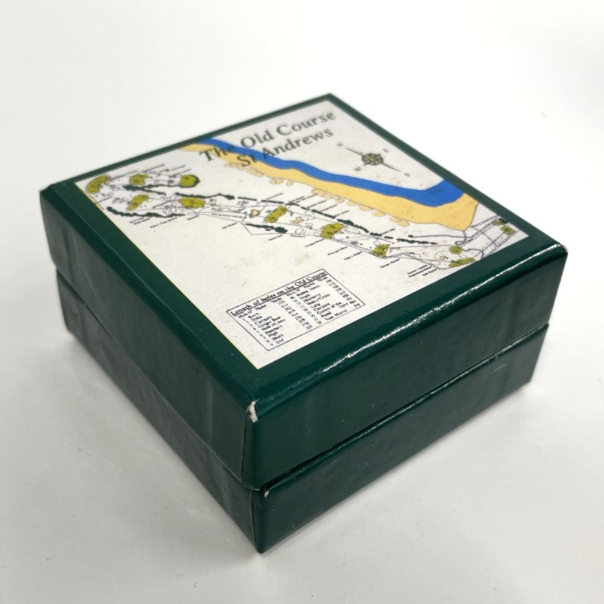 The Old Course St. Andrews Magnificent Mouchoirs Golf Tee Cufflinks
