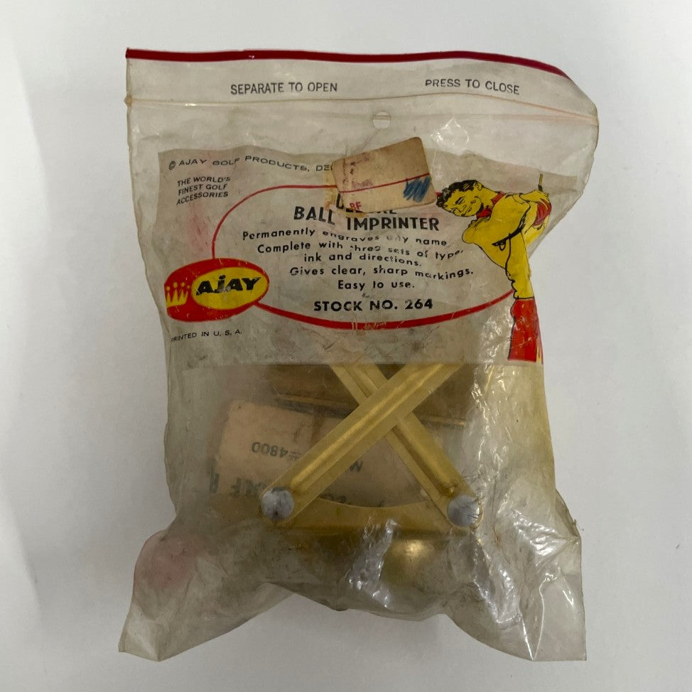 VINTAGE ~ AJAY Golf Products - Deluxe Golf Ball Imprinter
